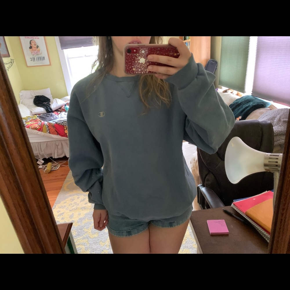 Champion XL light blue pullover